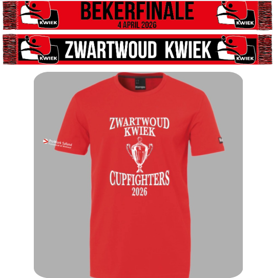 Fan-shirt en fan-sjaal bekerfinale!